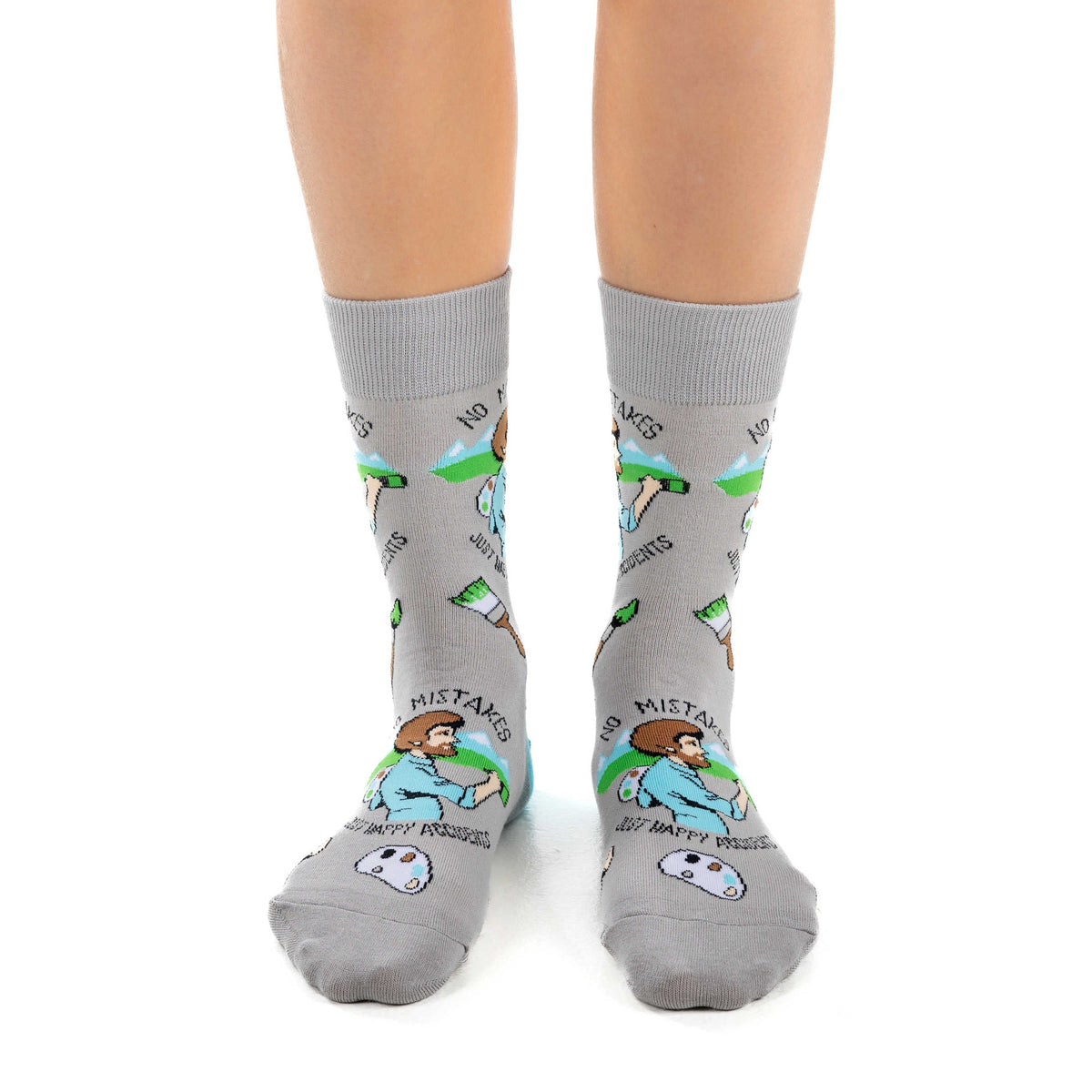 Women's Bob Ross, Happy Accident Socks