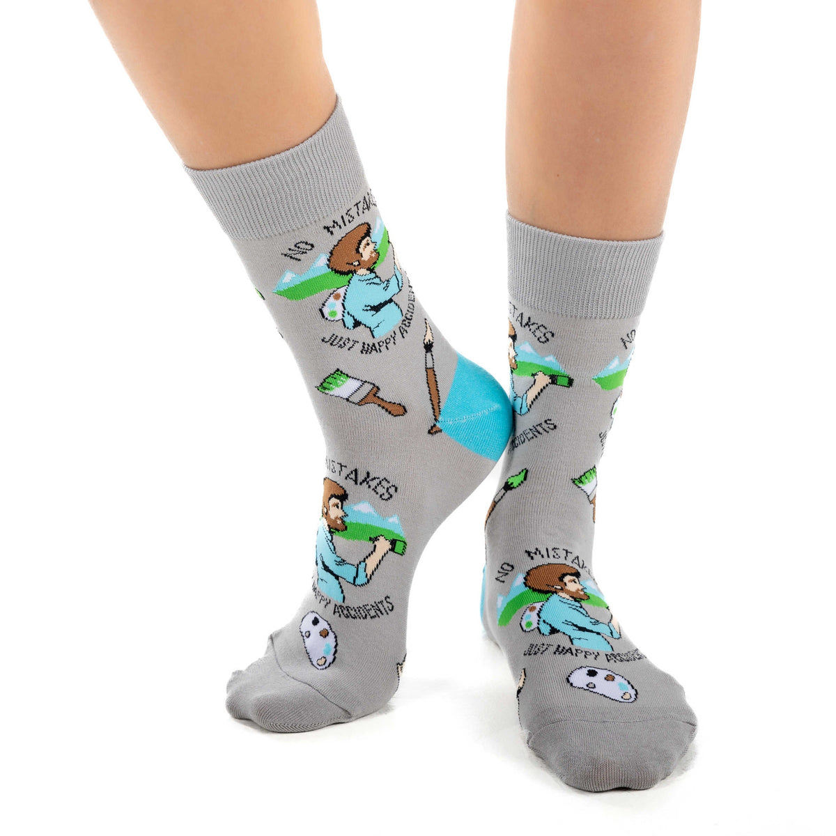 Women's Bob Ross, Happy Accident Socks