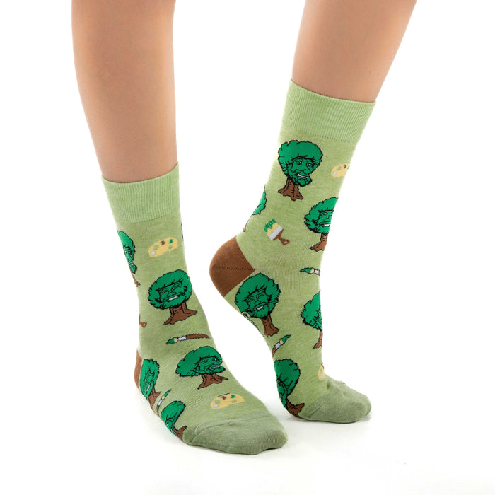 Women's Bob Ross, Happy Trees Socks