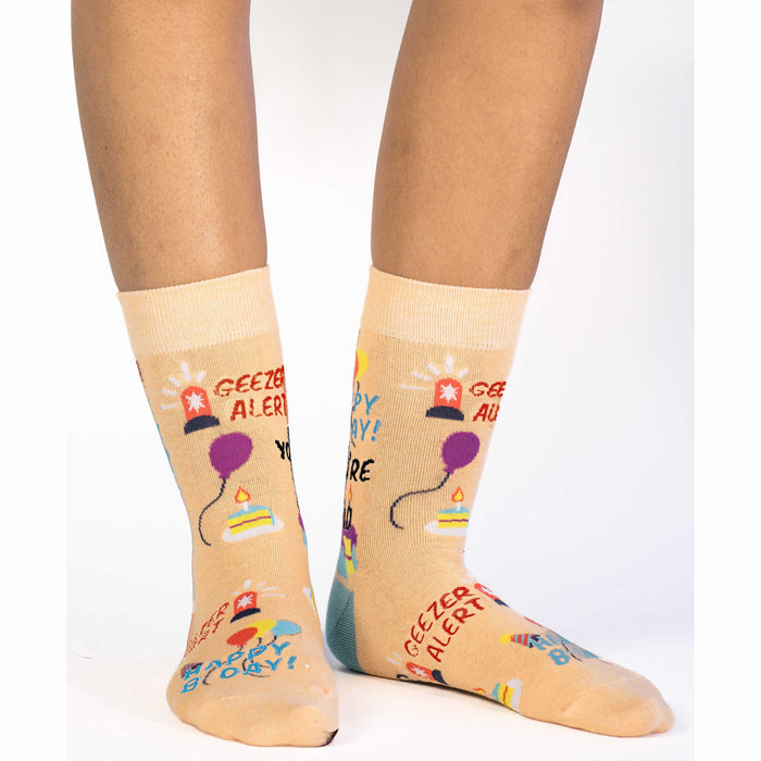 Women's Happy Birthday Geezer Socks