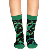 Women's Saint Patrick's Day Dinosaurs Socks