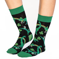 Women's Saint Patrick's Day Dinosaurs Socks