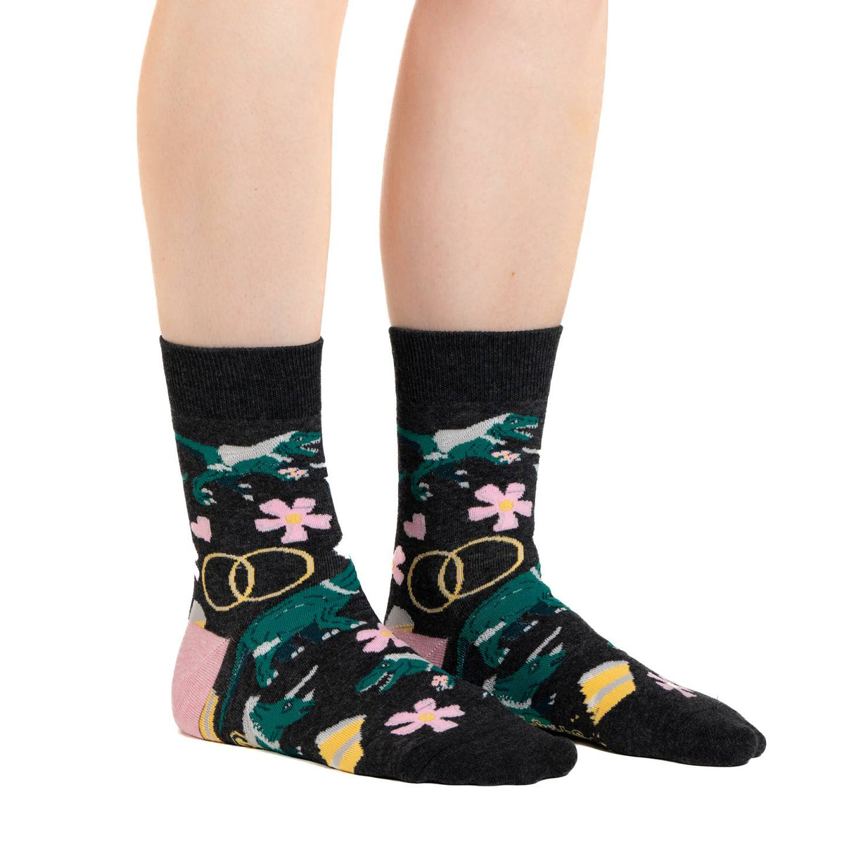 Women's Wedding Dinosaur Brides Socks