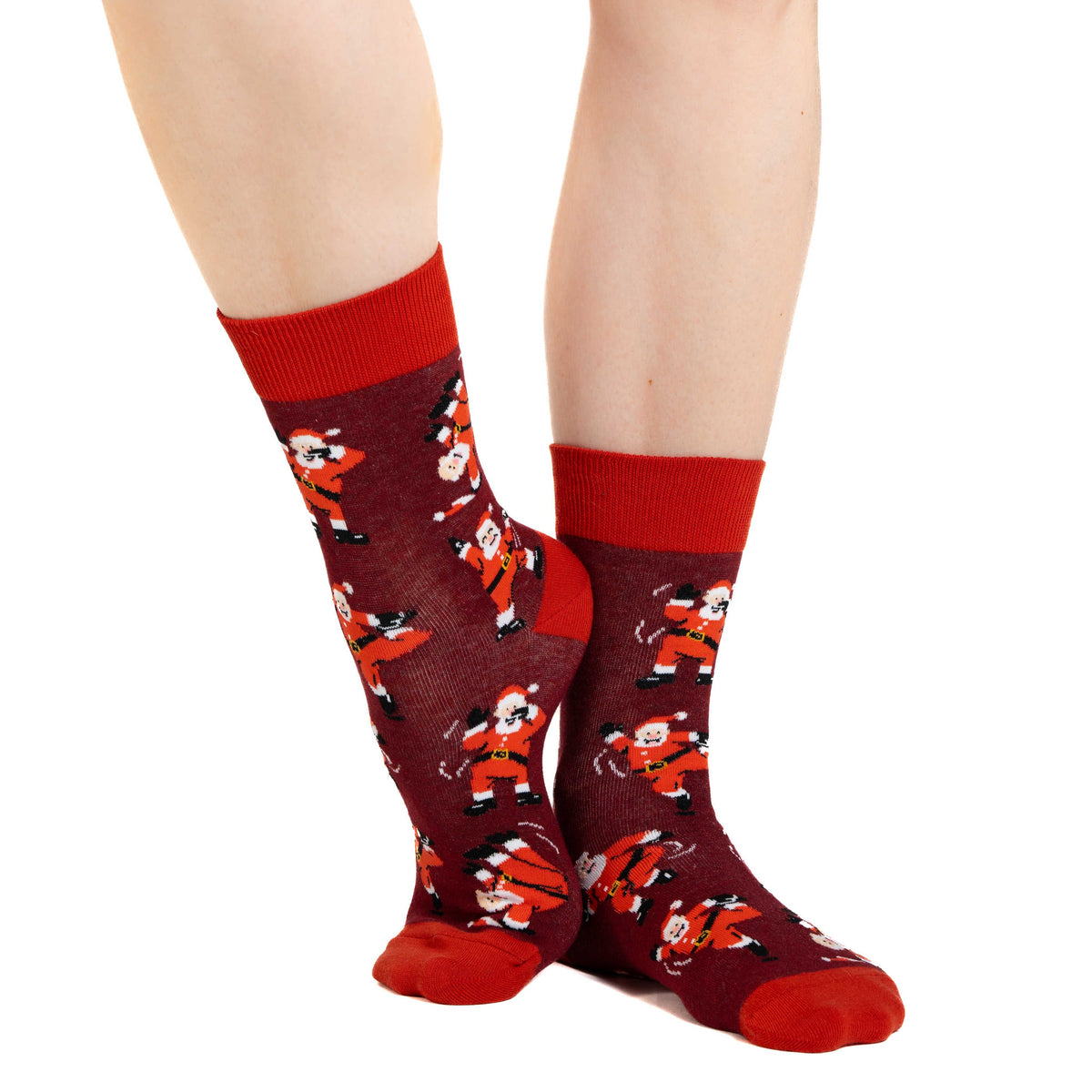 Women's Dancing Santa Christmas Socks
