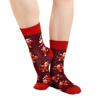 Women's Dancing Santa Christmas Socks
