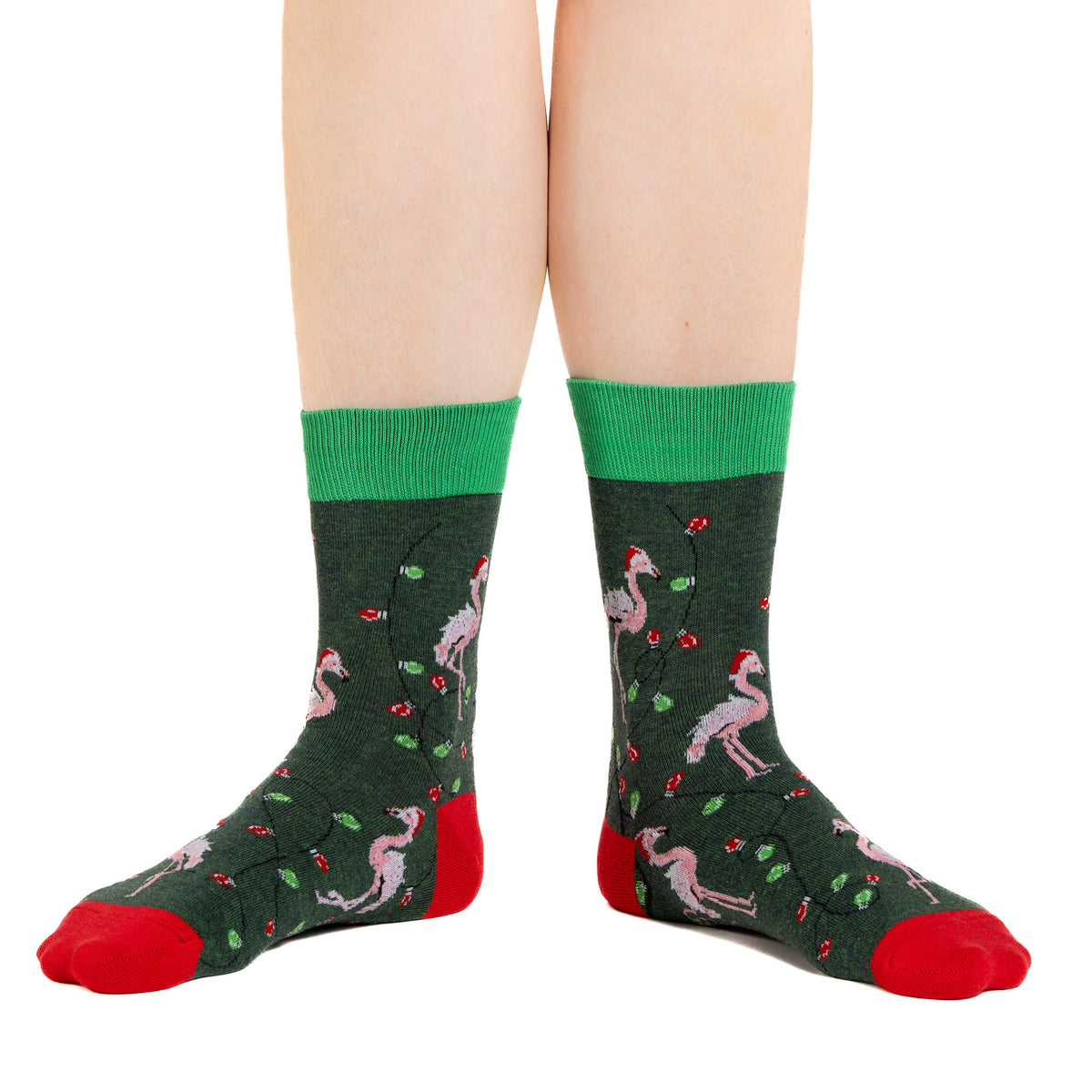 Women's Christmas Flamingos Socks