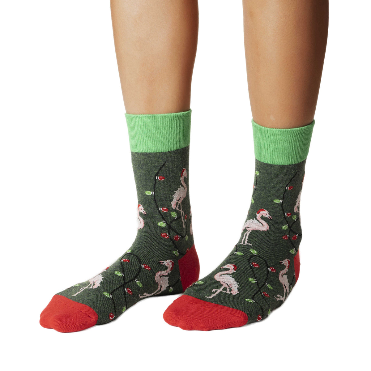 Women's Christmas Flamingos Socks