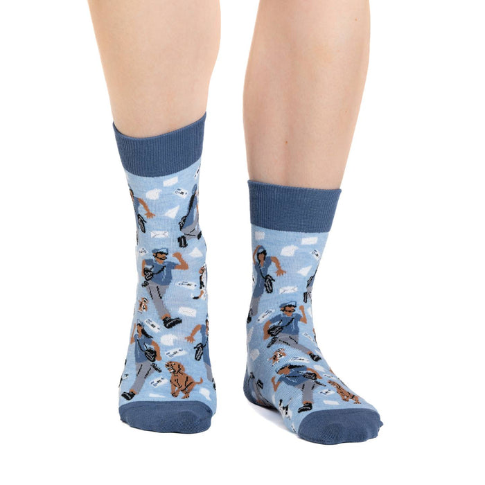 Women's Dog Chasing Postal Workers Socks