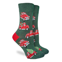 Women's Christmas Trucks Socks