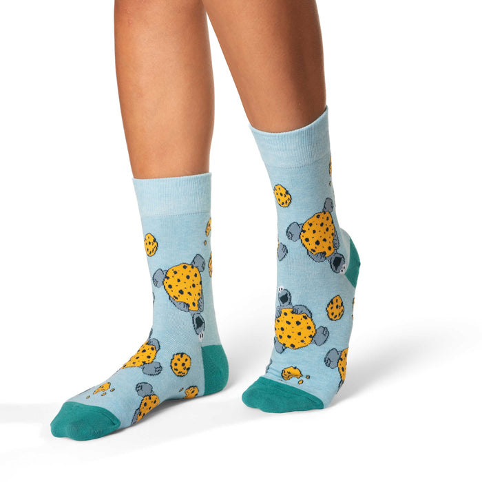 Women's Sesame Street, Cookie Monster Socks