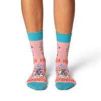 Women's Sesame Street, Grover, Kindness is my Superpower Socks
