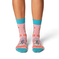 Women's Sesame Street, Grover, Kindness is my Superpower Socks