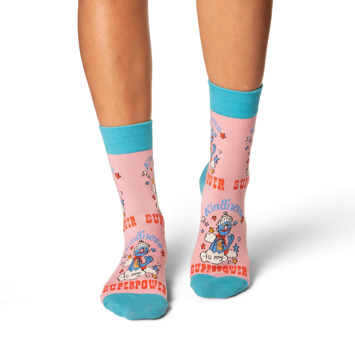 Women's Sesame Street, Grover, Kindness is my Superpower Socks