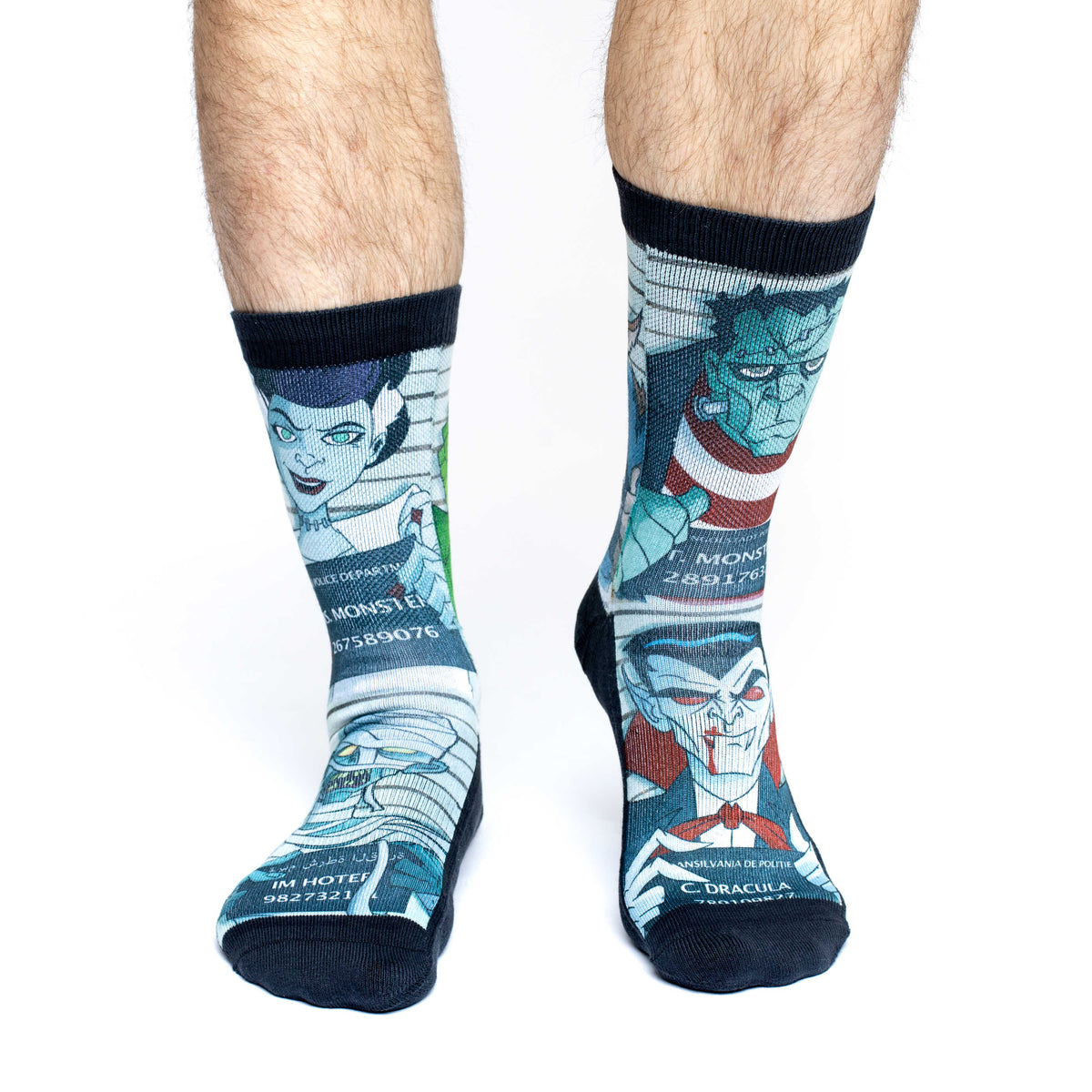 Men's Halloween Mugshots Socks