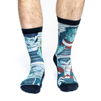 Men's Halloween Mugshots Socks