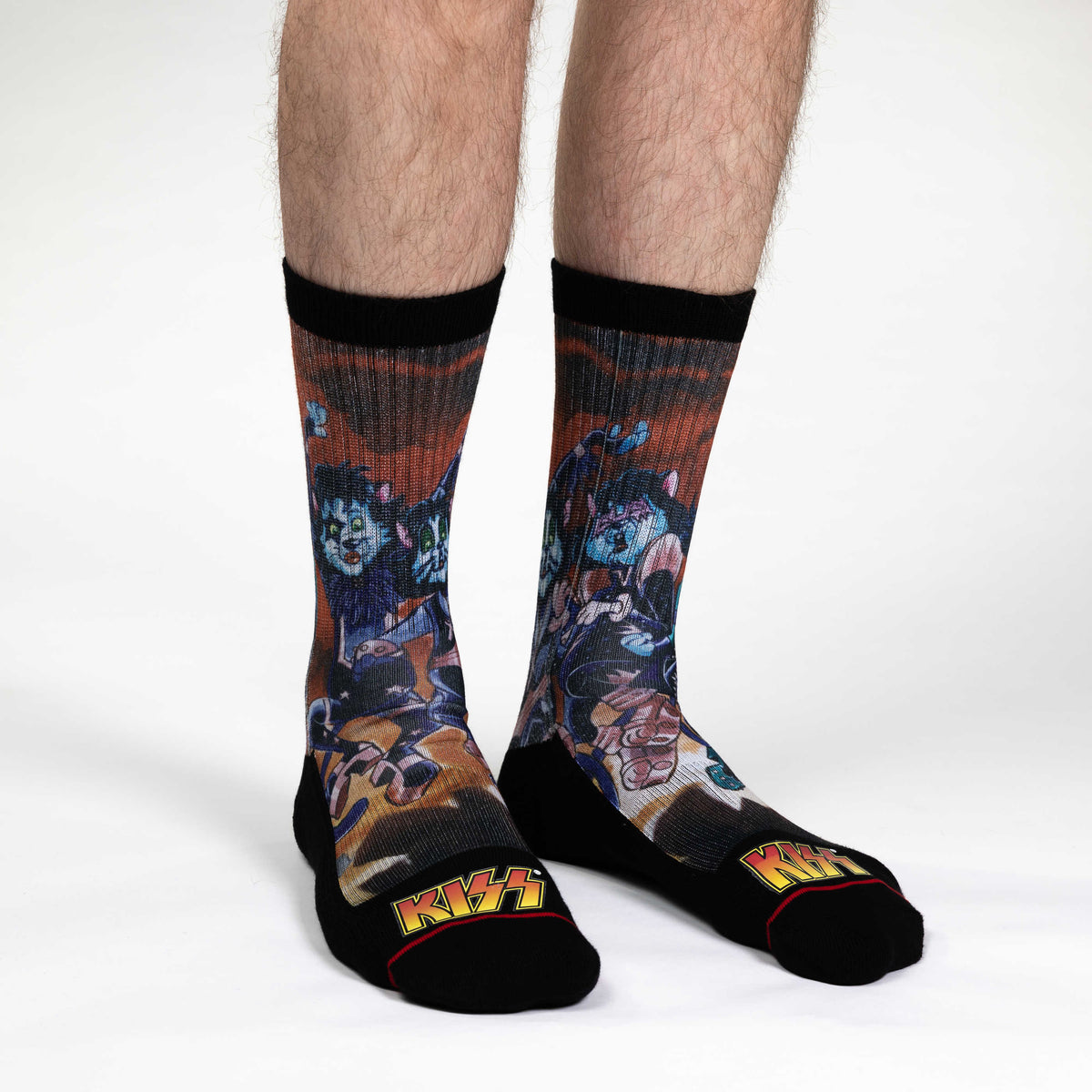 Men's KISS, Cartoon Socks