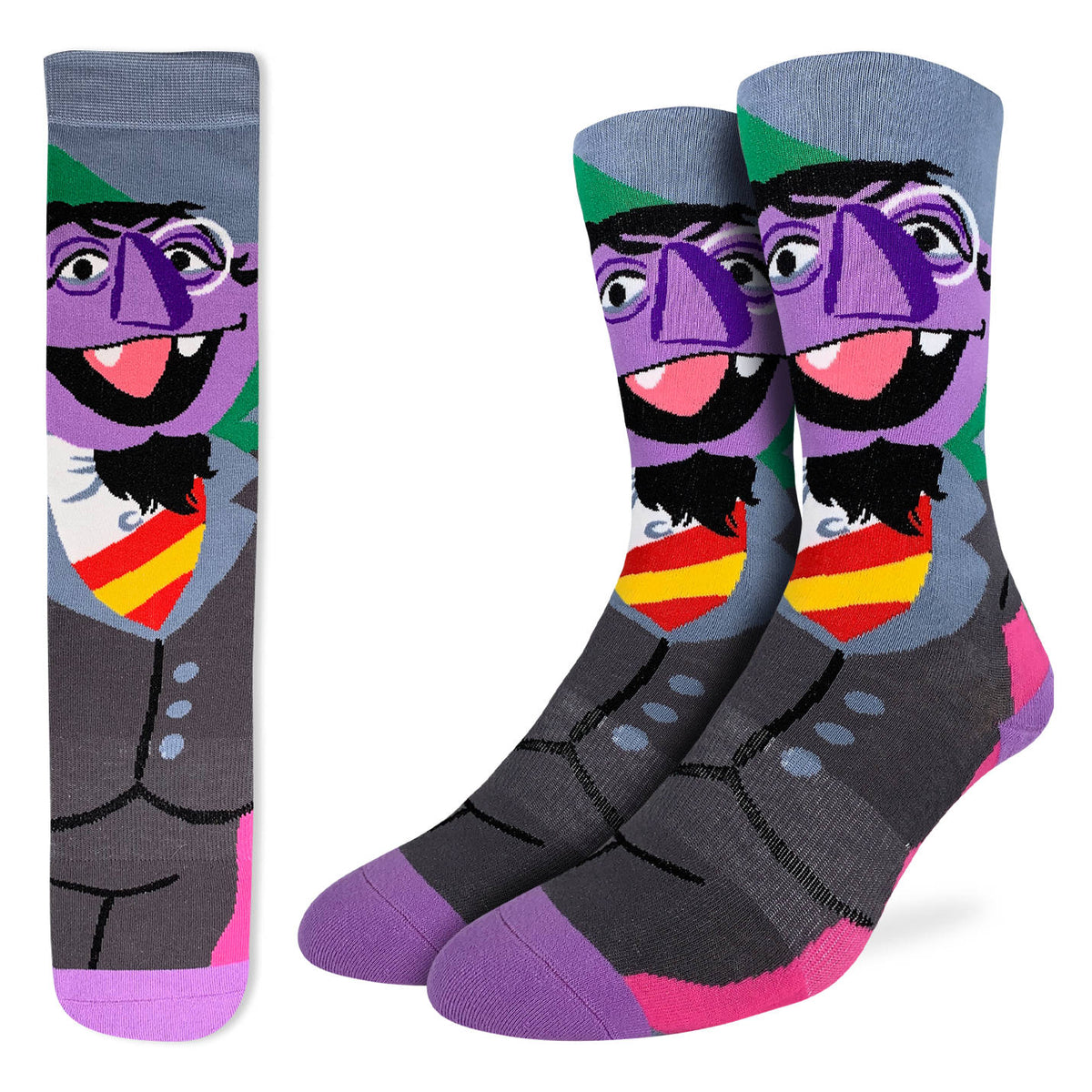 Men's Sesame Street, Count von Count Socks
