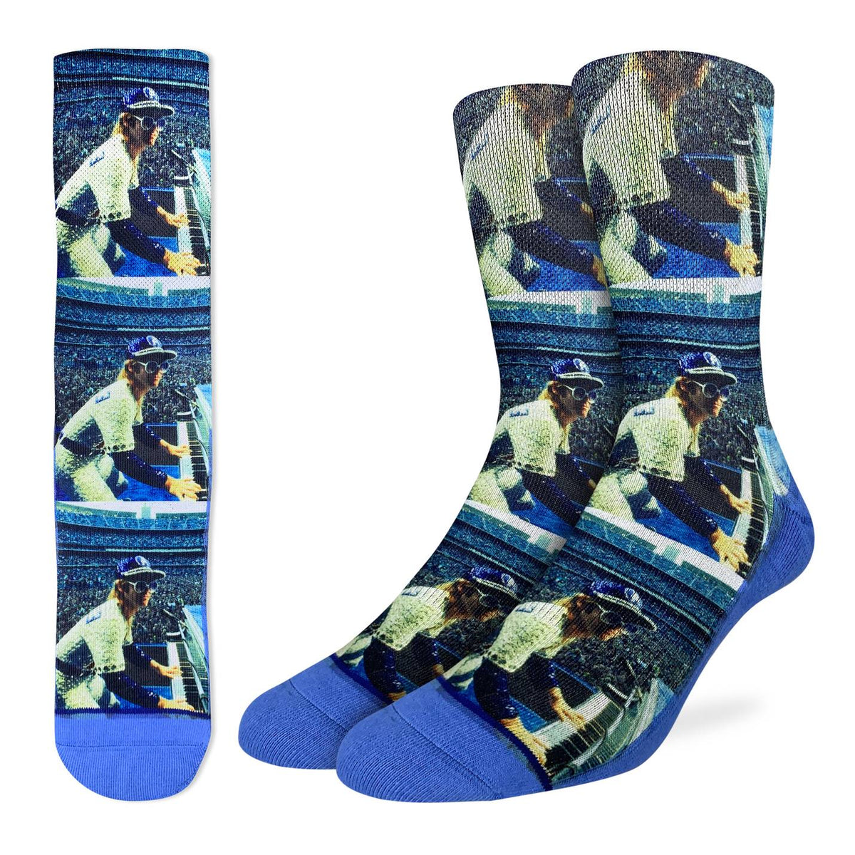 Men's Elton John, Concert at Dodger Stadium Socks