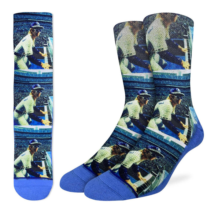 Men's Elton John, Concert at Dodger Stadium Socks