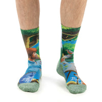 Men's Bob Ross, Painting Socks