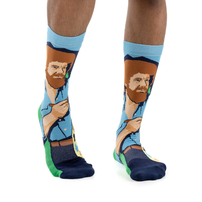 Men's Bob Ross, Exploring Color Palettes Socks