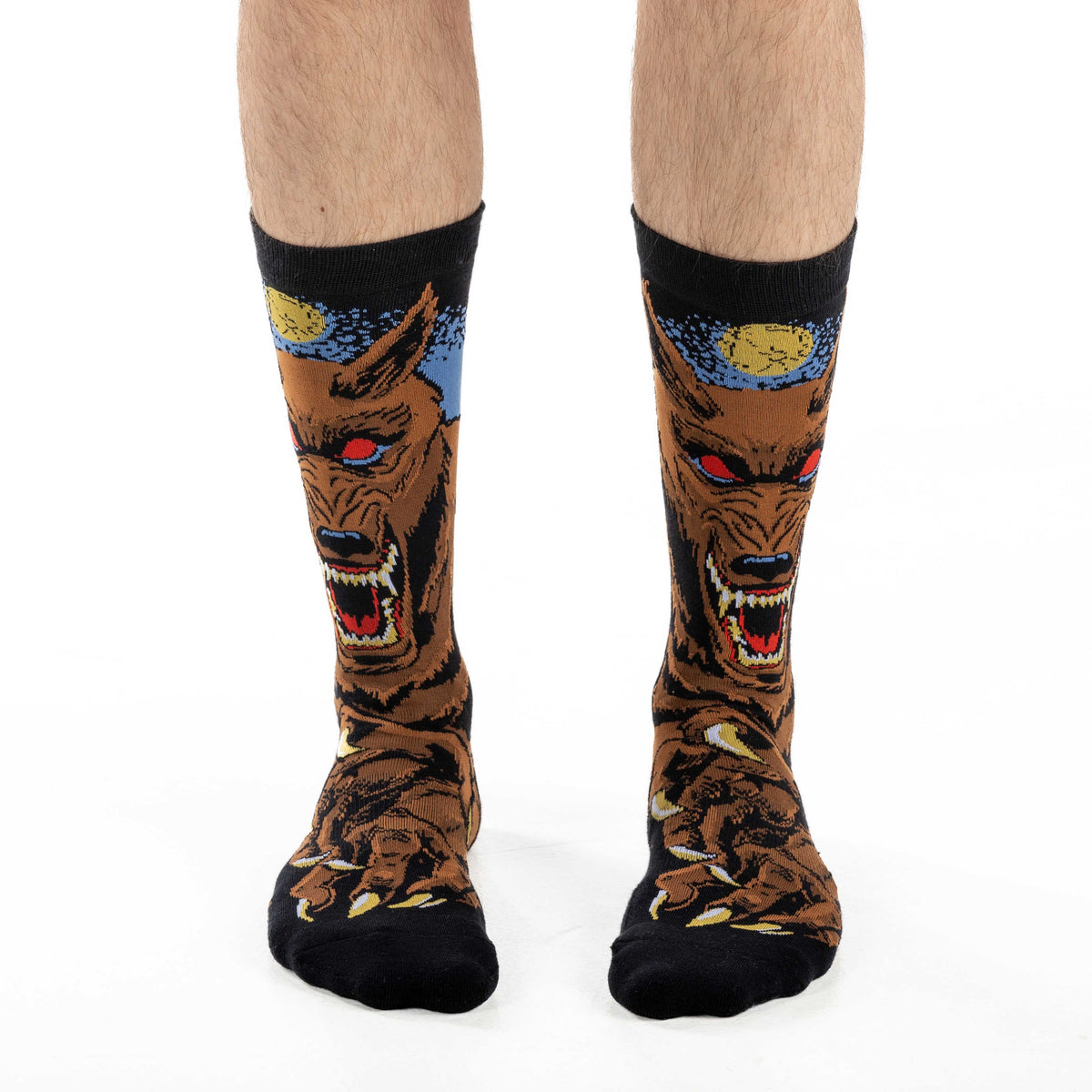 Men's Evil Werewolf Halloween Socks