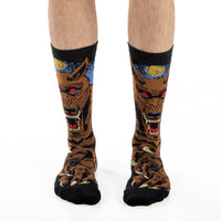 Men's Evil Werewolf Halloween Socks