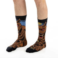 Men's Evil Werewolf Halloween Socks