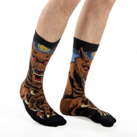 Men's Evil Werewolf Halloween Socks