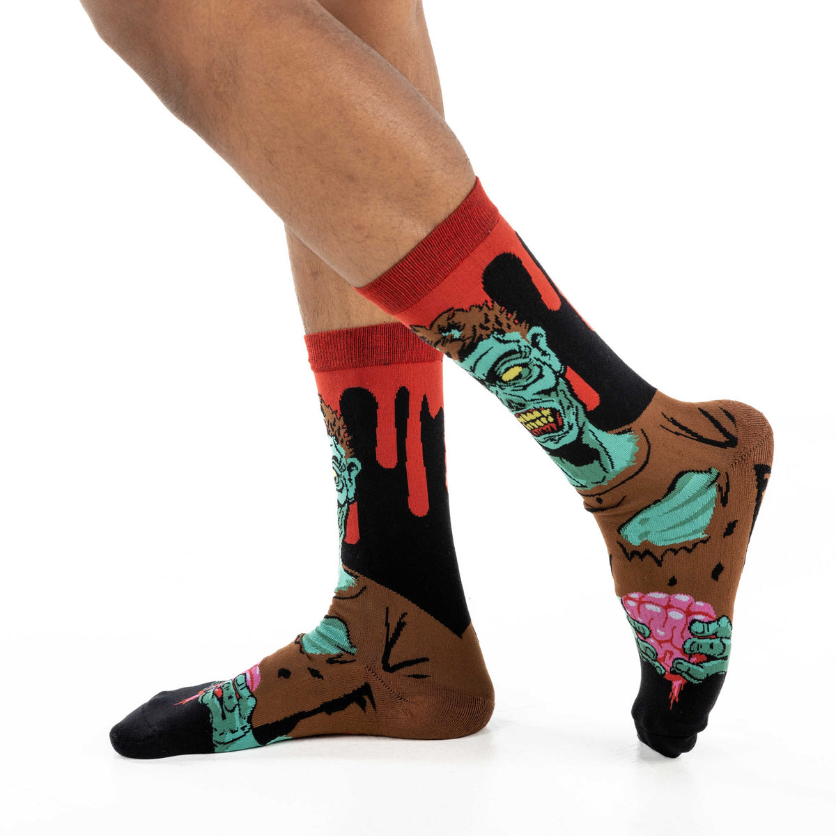 Men's Evil Zombie Halloween Socks