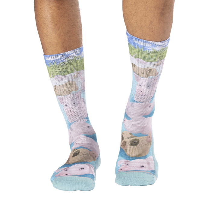 Men's Swimming Pigs Socks