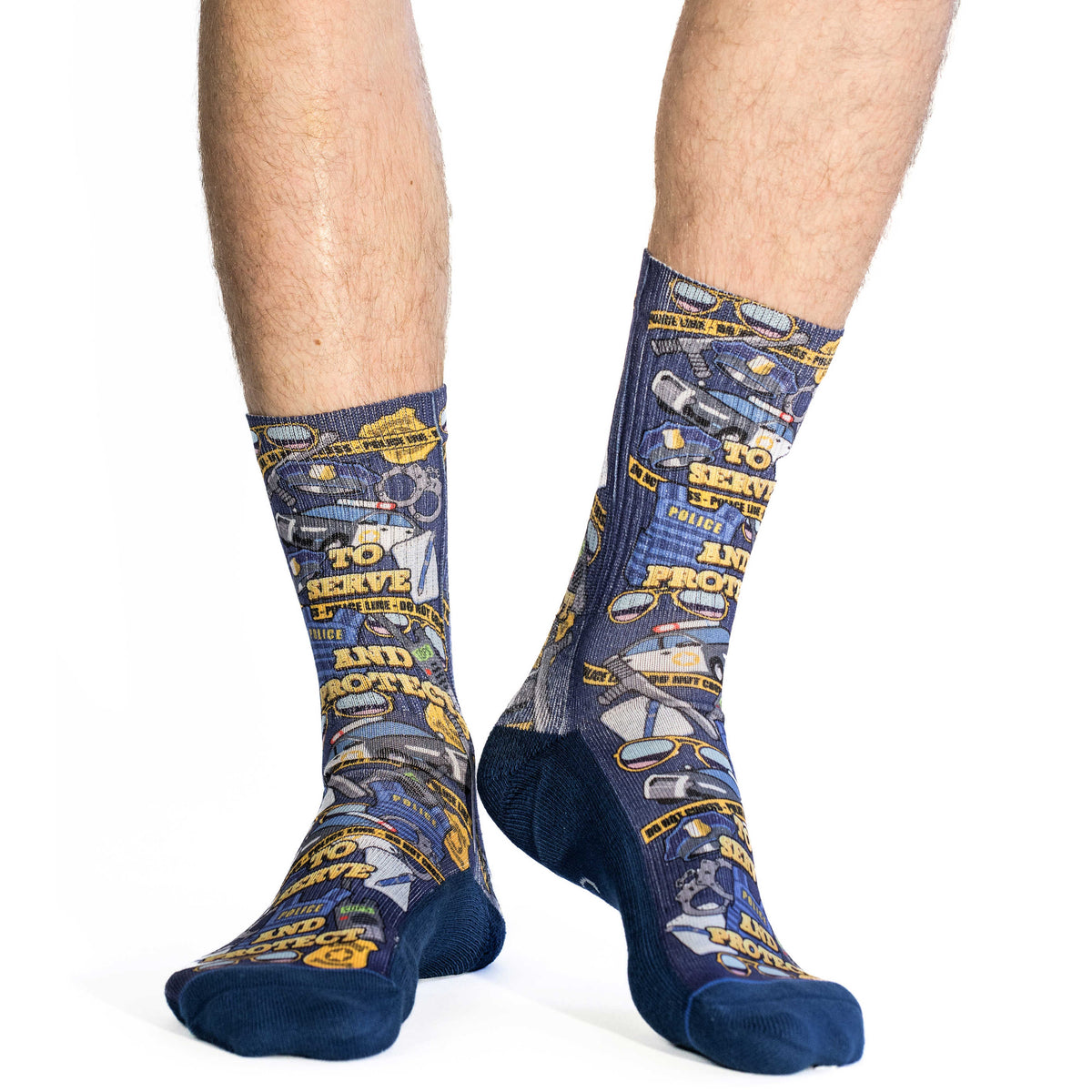 Men's Police, To Serve and Protect Socks