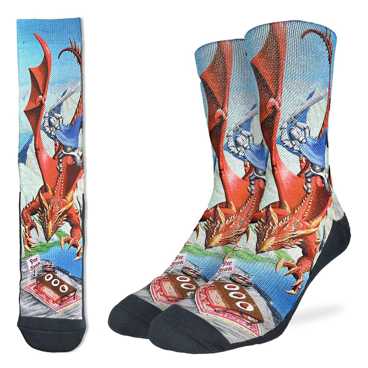 Men's Knight vs. Dragon Socks