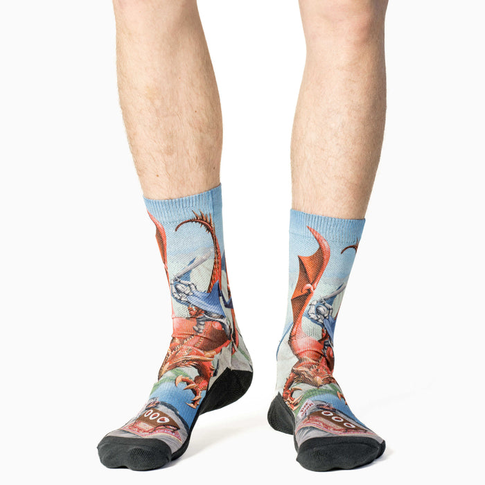 Men's Knight vs. Dragon Socks