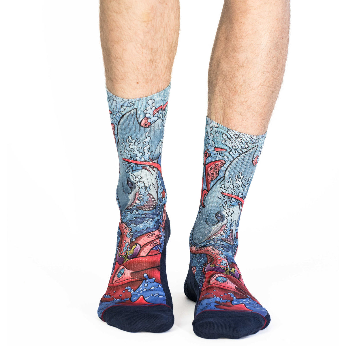Men's Shark vs Kraken Socks