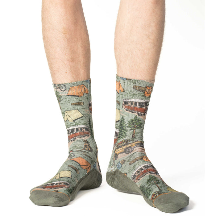 Men's Vintage Camping Trip Socks