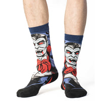 Men's Evil Dracula Halloween Socks