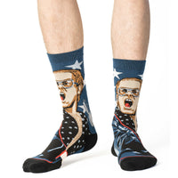 Men's Elton John, Playing Piano Socks