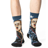 Men's Elton John, Playing Piano Socks