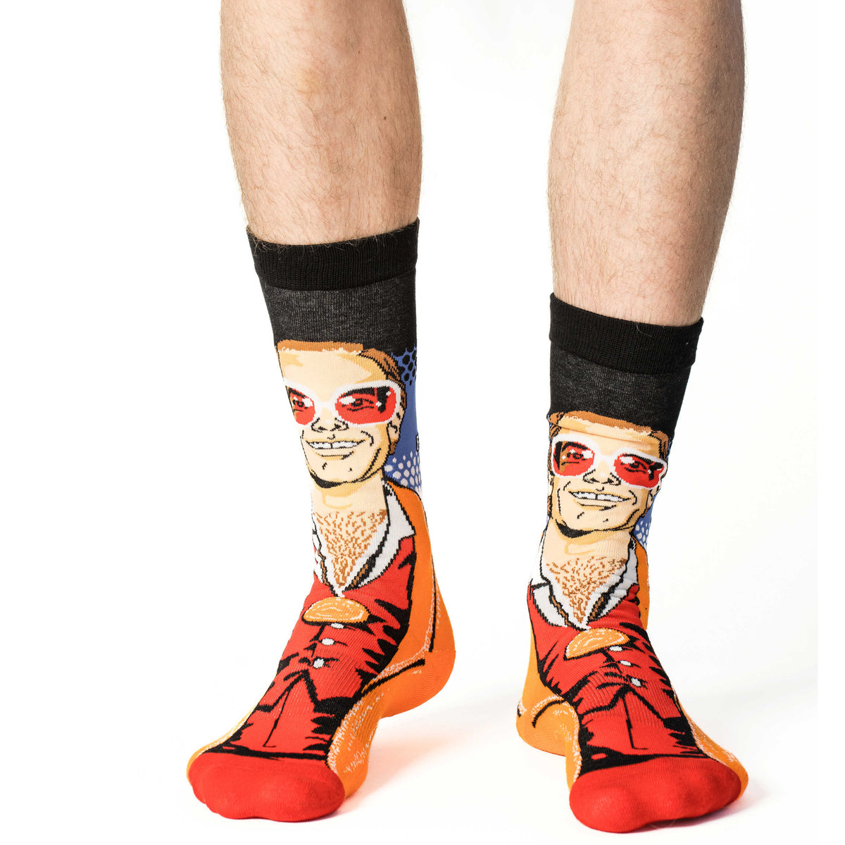 Men's Elton John, Medallion Socks