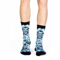Men's Evil Ghost Pirate Halloween Socks