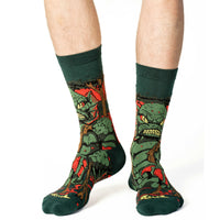 Men's Evil Swamp Creature Halloween Socks