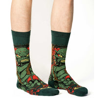 Men's Evil Swamp Creature Halloween Socks