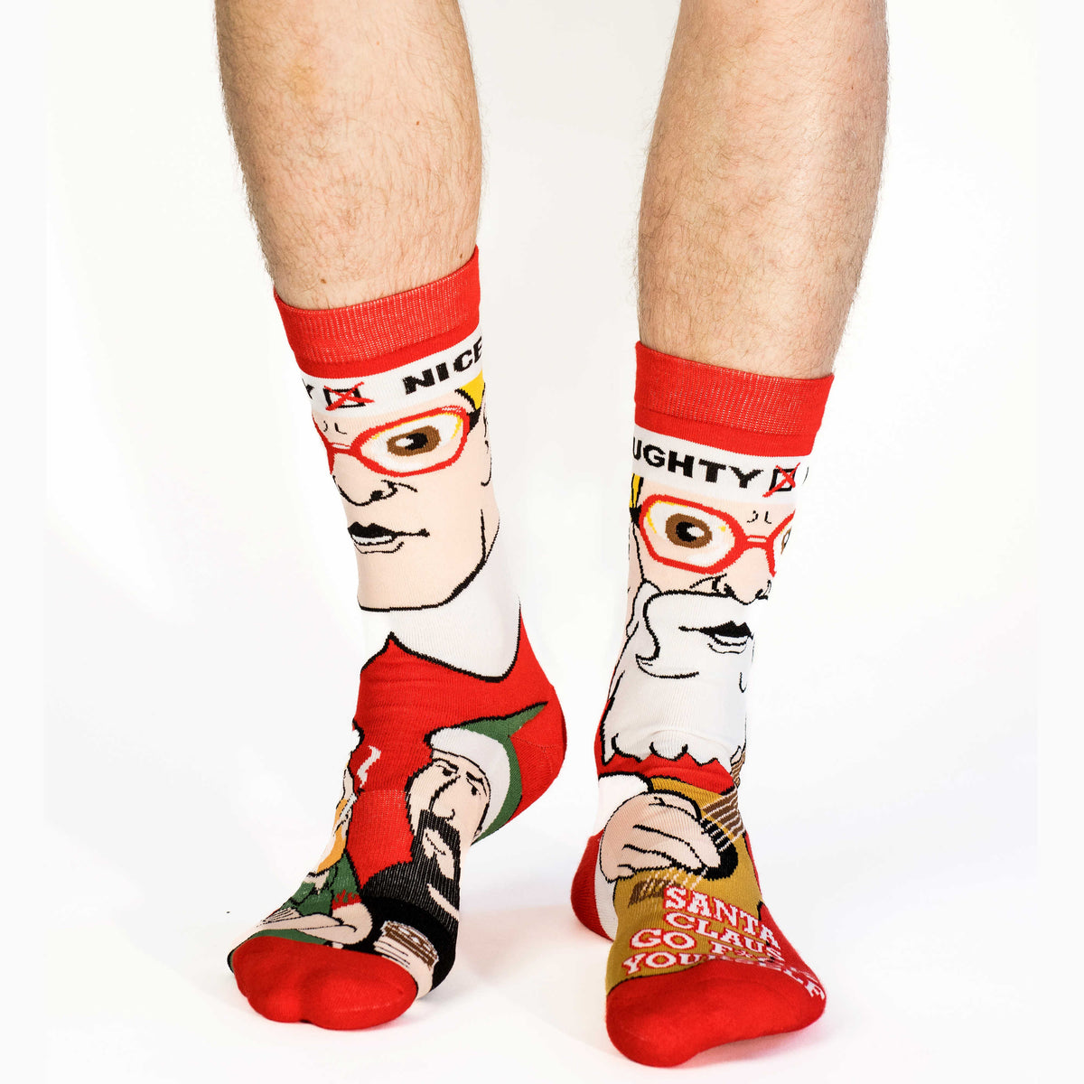 Men's Trailer Park Boys, Santa Claus, Go F@%k Yourself Socks
