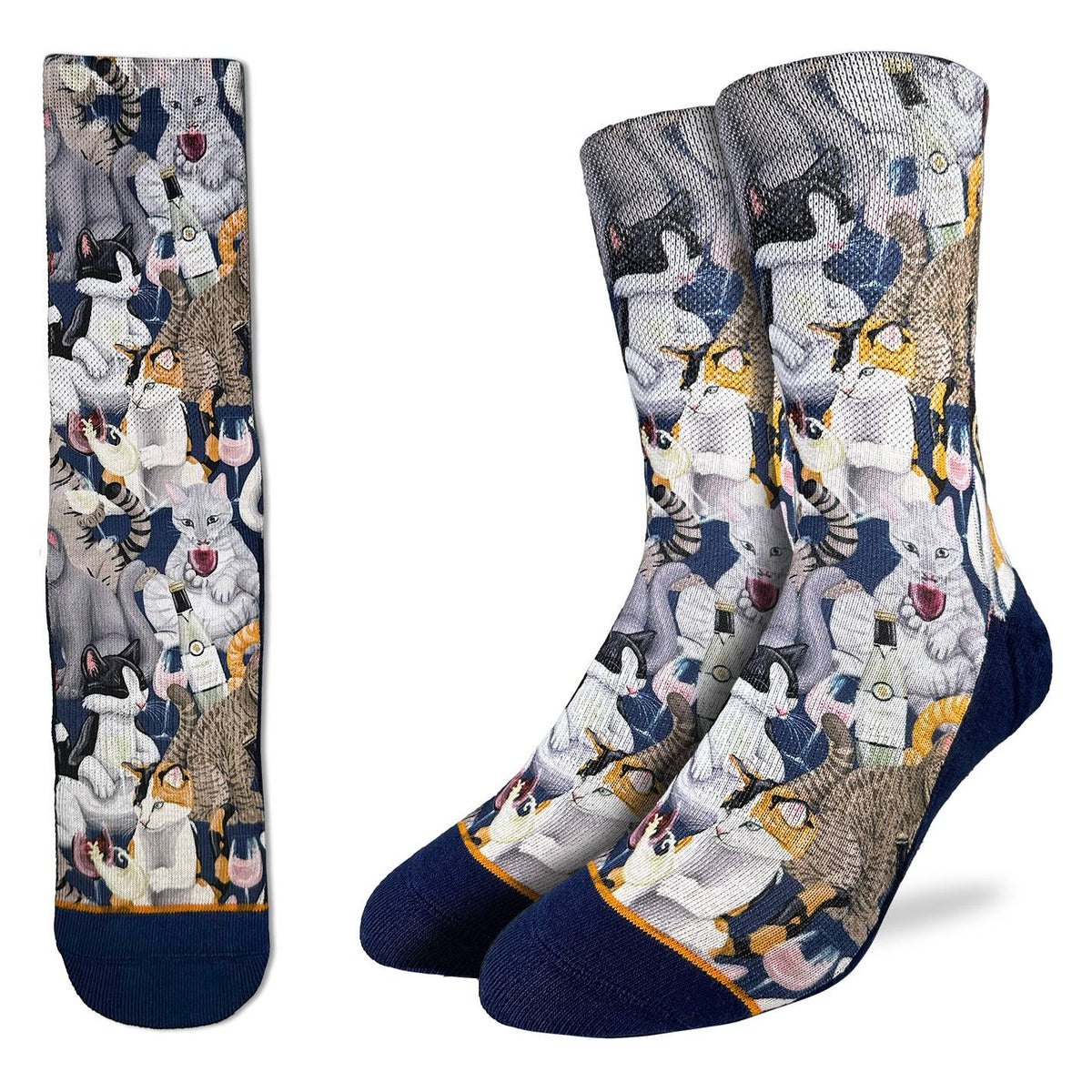 Men's Wine & Cats Socks