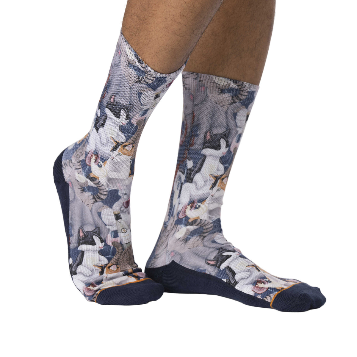 Men's Wine & Cats Socks