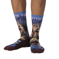 Men's Bigfoot and Alien Camping Socks