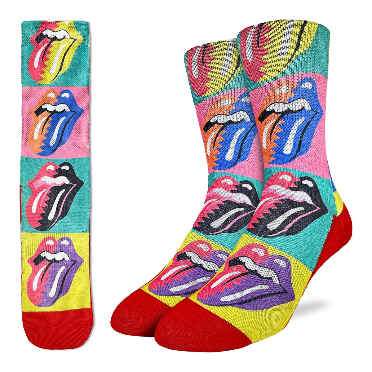 Men's The Rolling Stones, Hot Lips Pop Art Socks