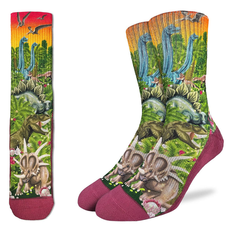 Men's Dinosaurs Roaming the Forest Socks