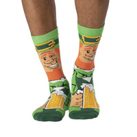 Men's Saint Patrick's Day Leprechaun Drinking Beer Socks